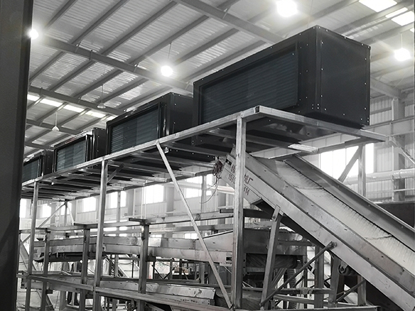 【工業烘干】浙江彩砂熱泵烘干線系統